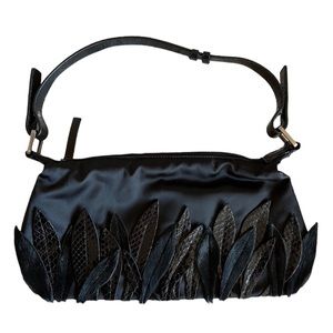 Francesco Biasia Black designer evening bag
